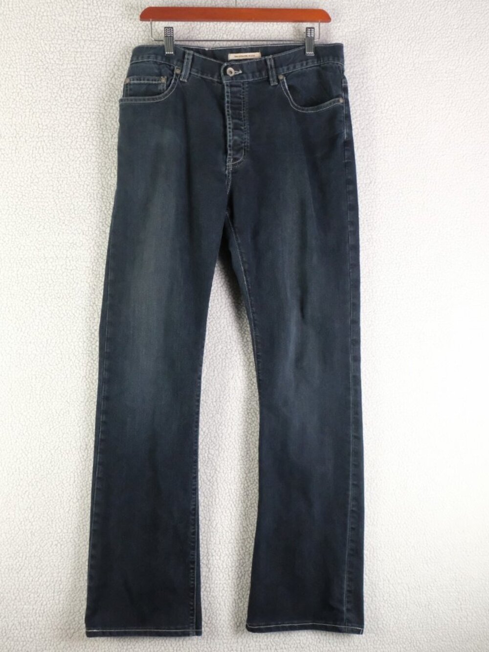 John Varvatos Jeans Mens 32X32 Blue Bootcut Stone Wash Lightweight Stretch USA